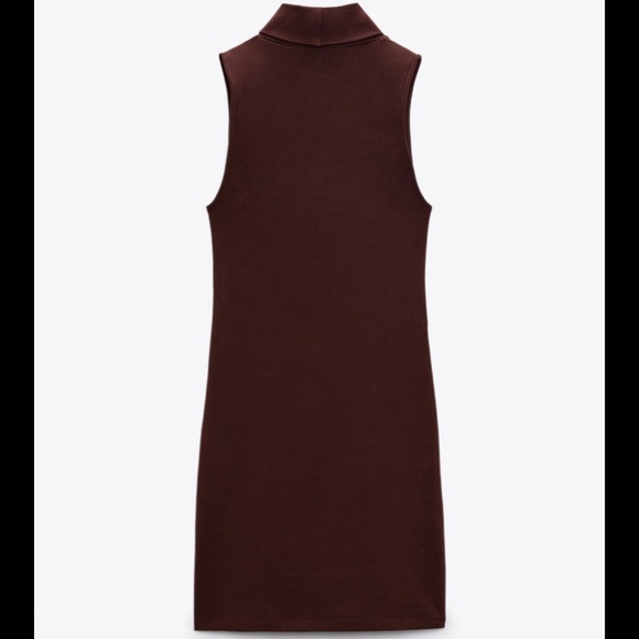 Zara Brown Mini Dress - Picture 6 of 11